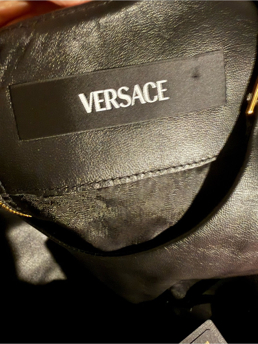 Versace leather dress - Picture 5 of 11
